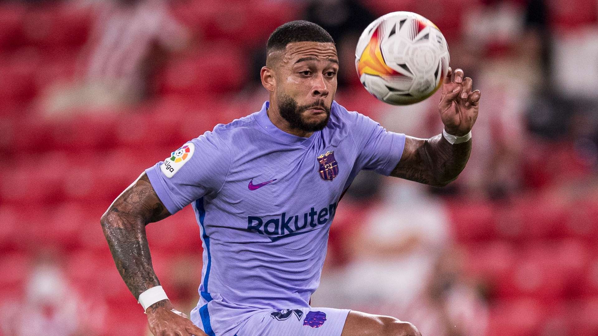 Memphis Depay, Athletic x Barcelona, La Liga, 21082021