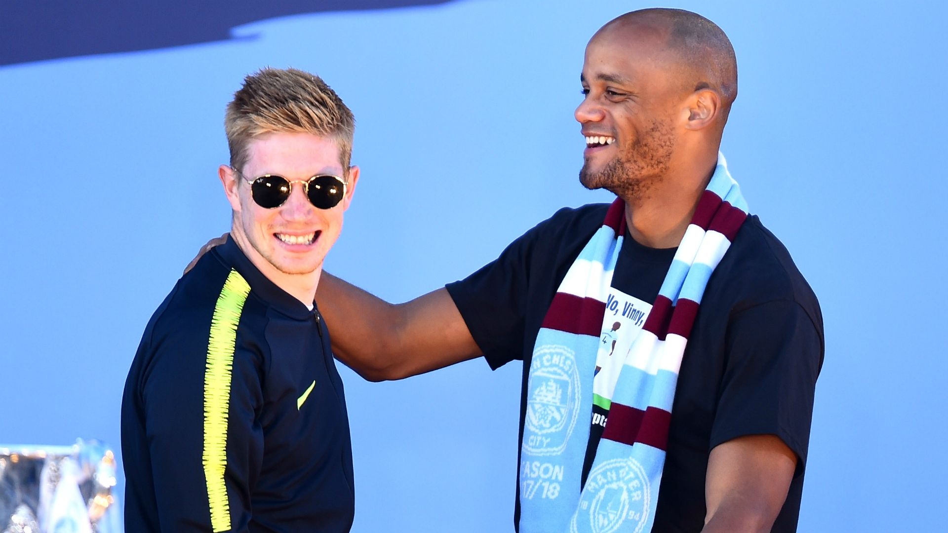 Kevin De Bruyne and Vincent Kompany