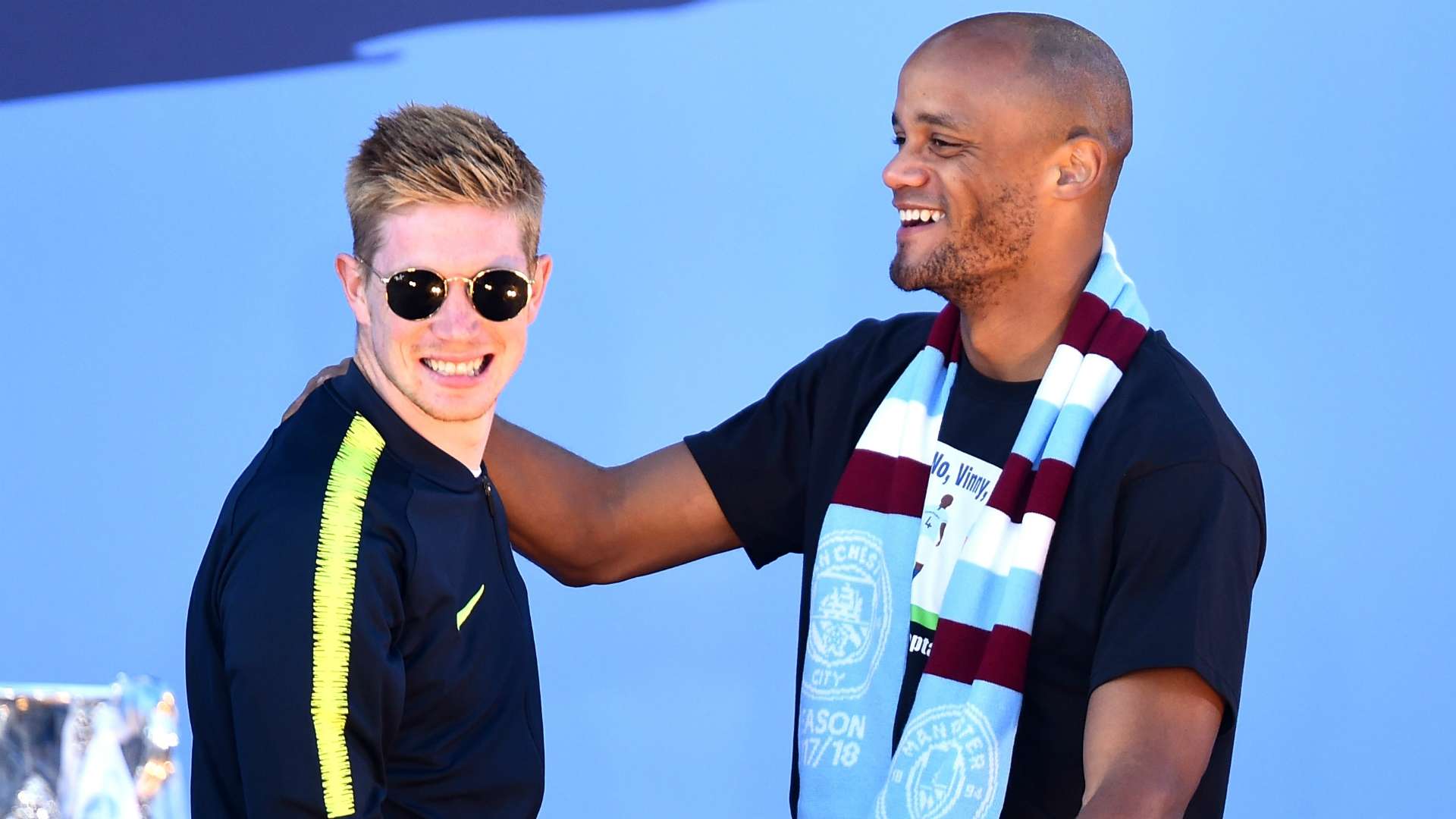 Kevin De Bruyne and Vincent Kompany