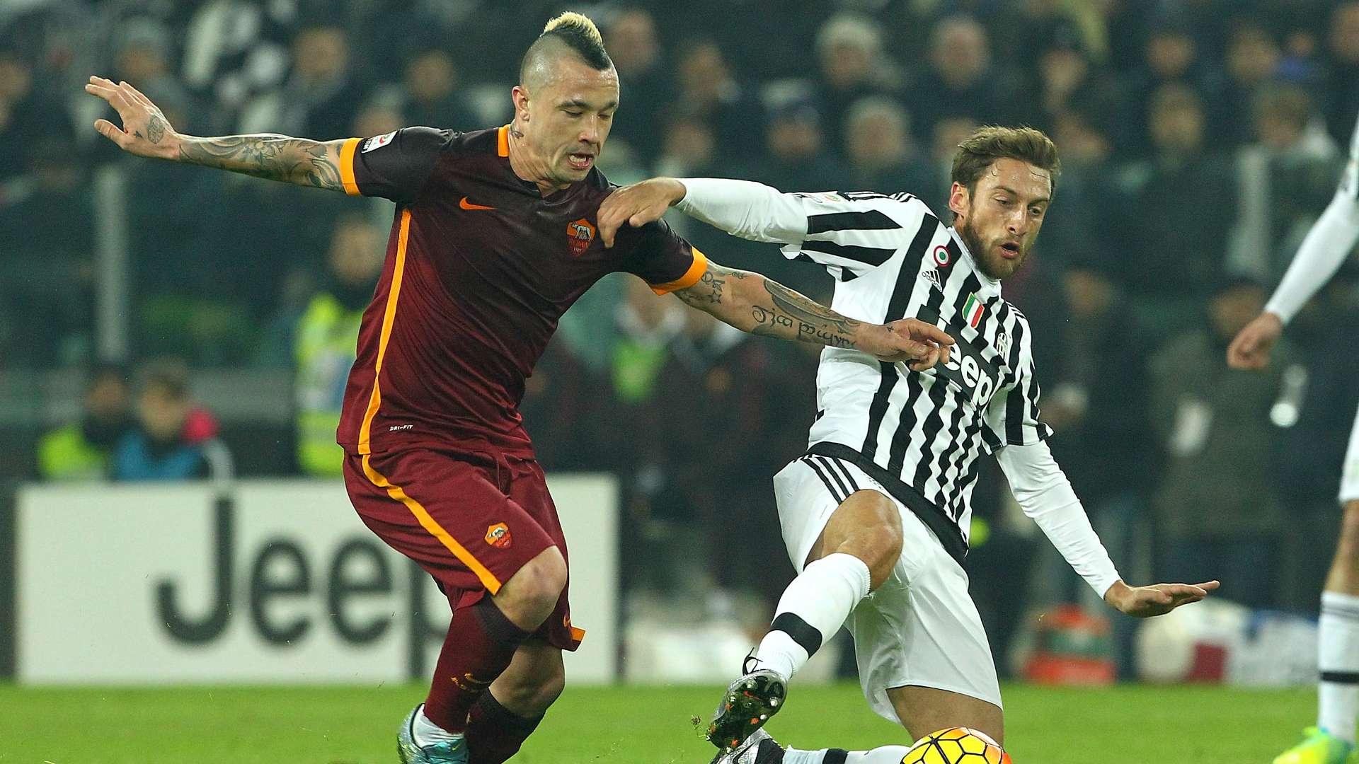 Radja Nainggolan Claudio Marchisio Juventus Roma Serie A 18122016