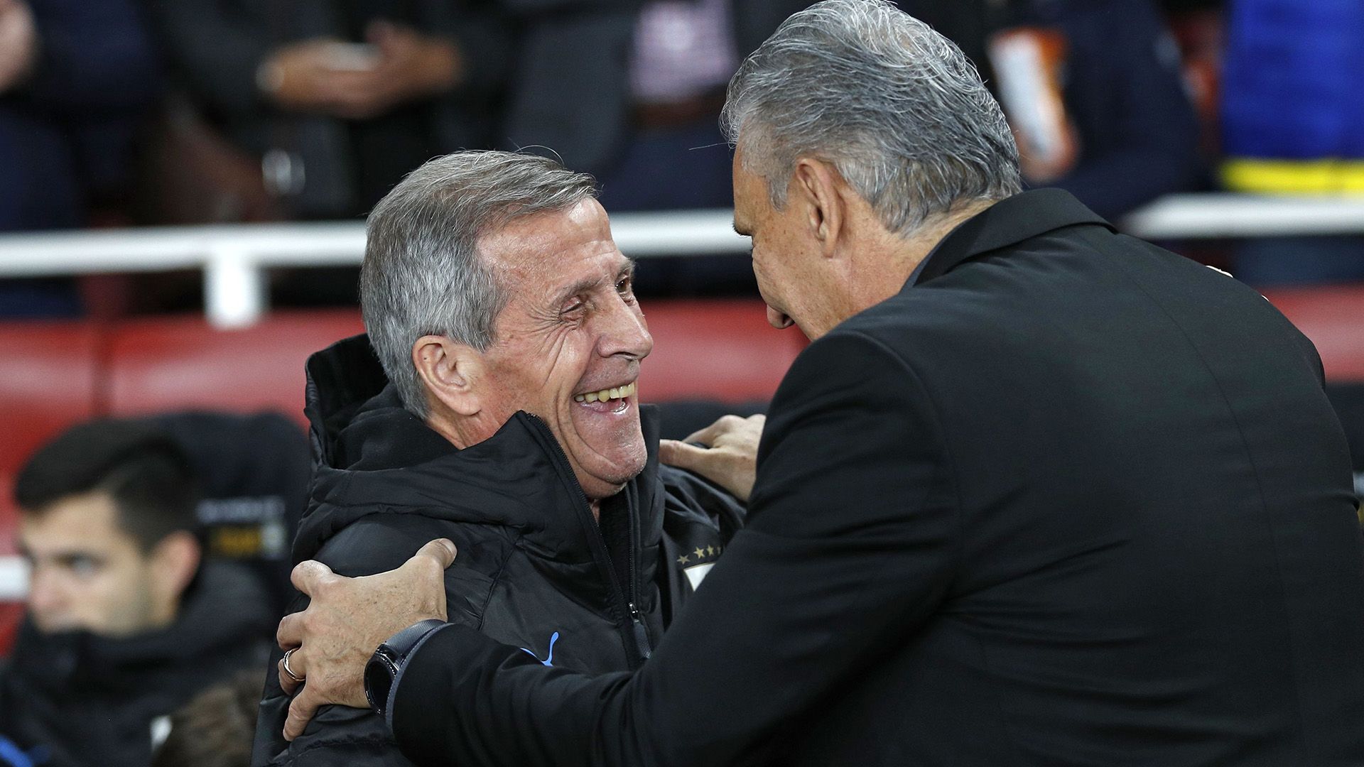 Oscar Tabarez Tite Brazil Uruguay Friendlies 16112018