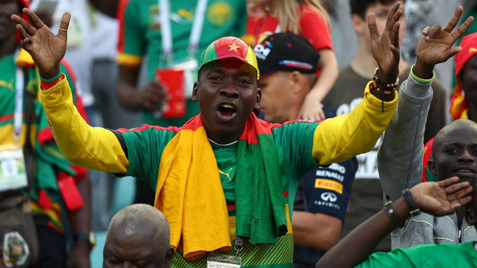 Cameroon fan - Confederations Cup 25062017