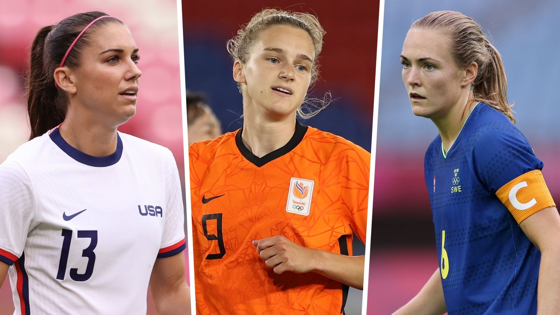 Alex Morgan Vivianne Miedema Magda Eriksson split