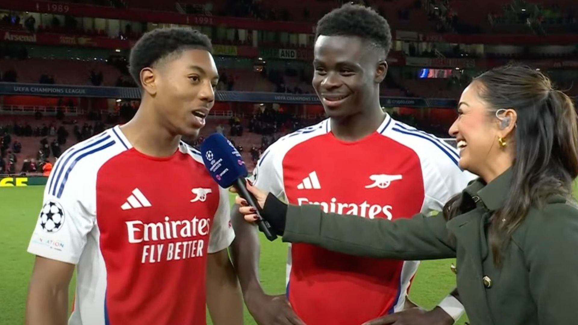 Bukayo Saka Myles Lewis-Skelly Arsenal interview