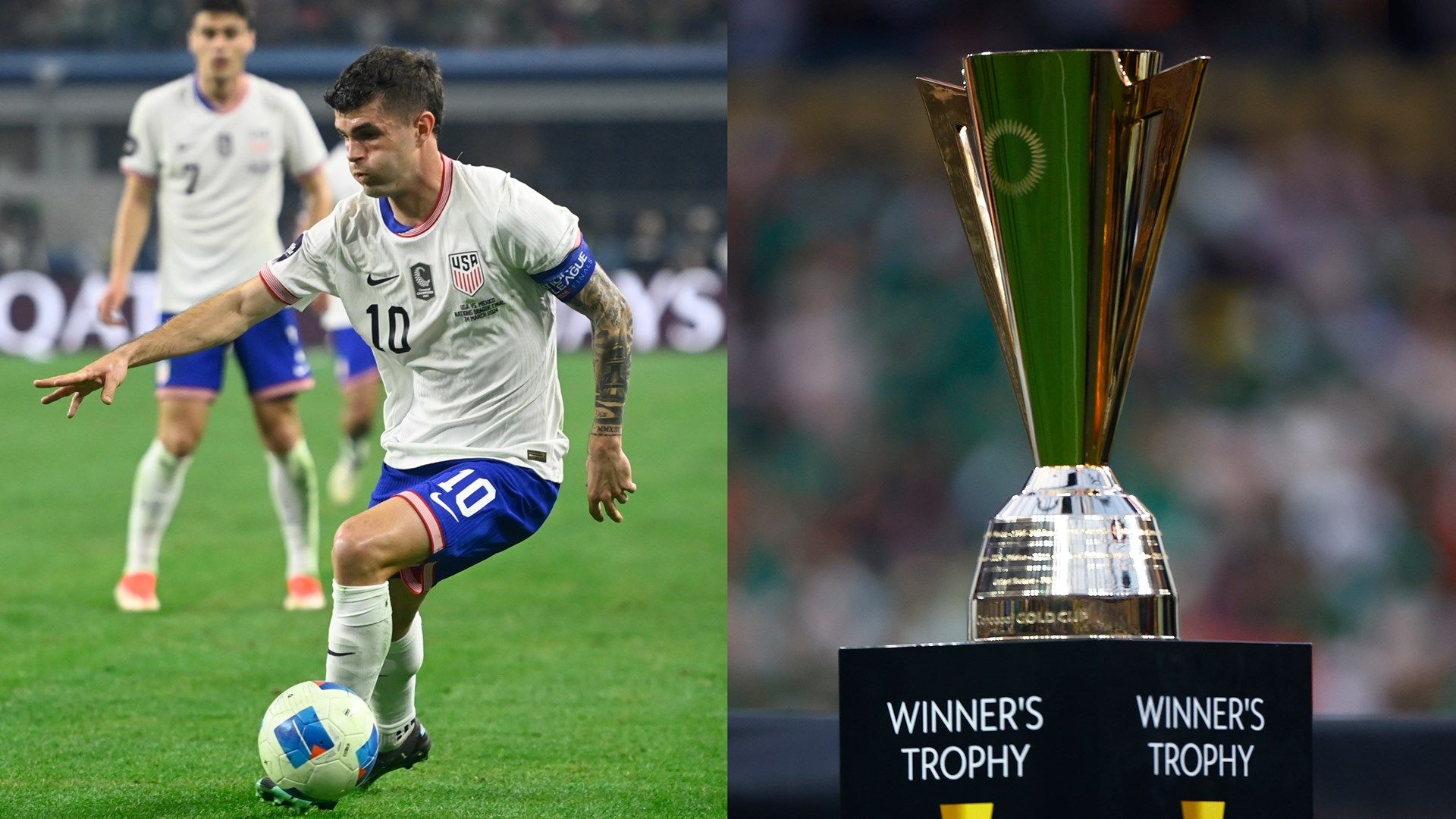 Christian Pulisic USMNT Gold Cup trophy