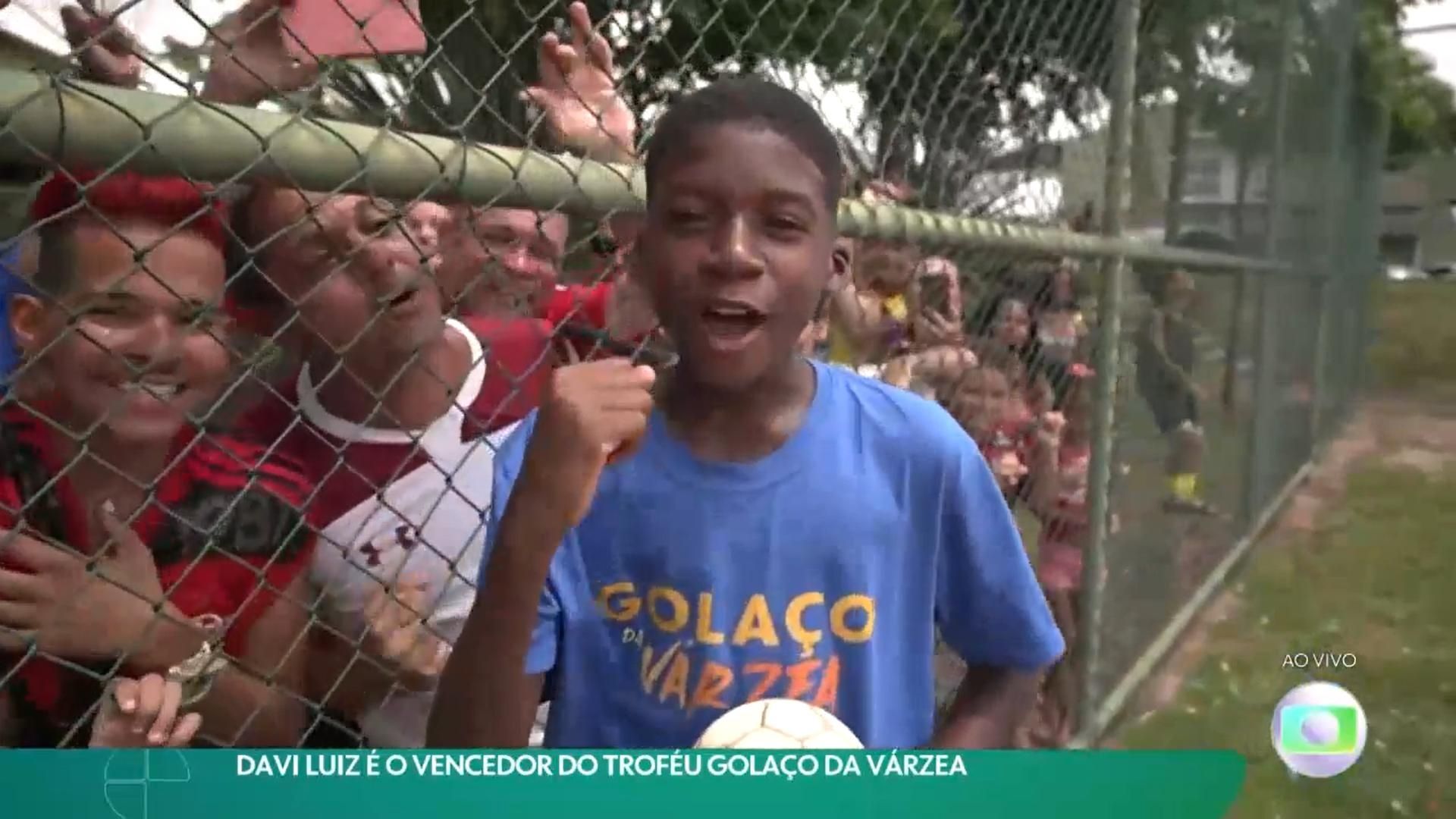 Davi Luiz, vencedor Golaço de Várzea do Esporte Espetacular, 2023