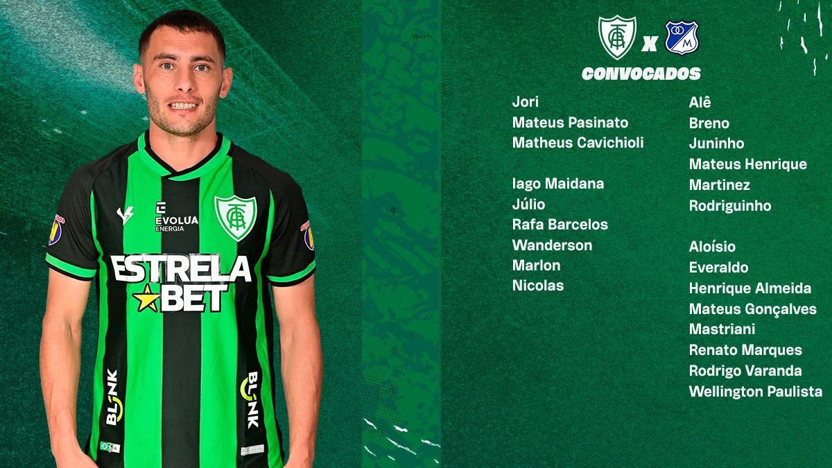 Convocados América MG Fecha 5 Copa Sudamericana 2023