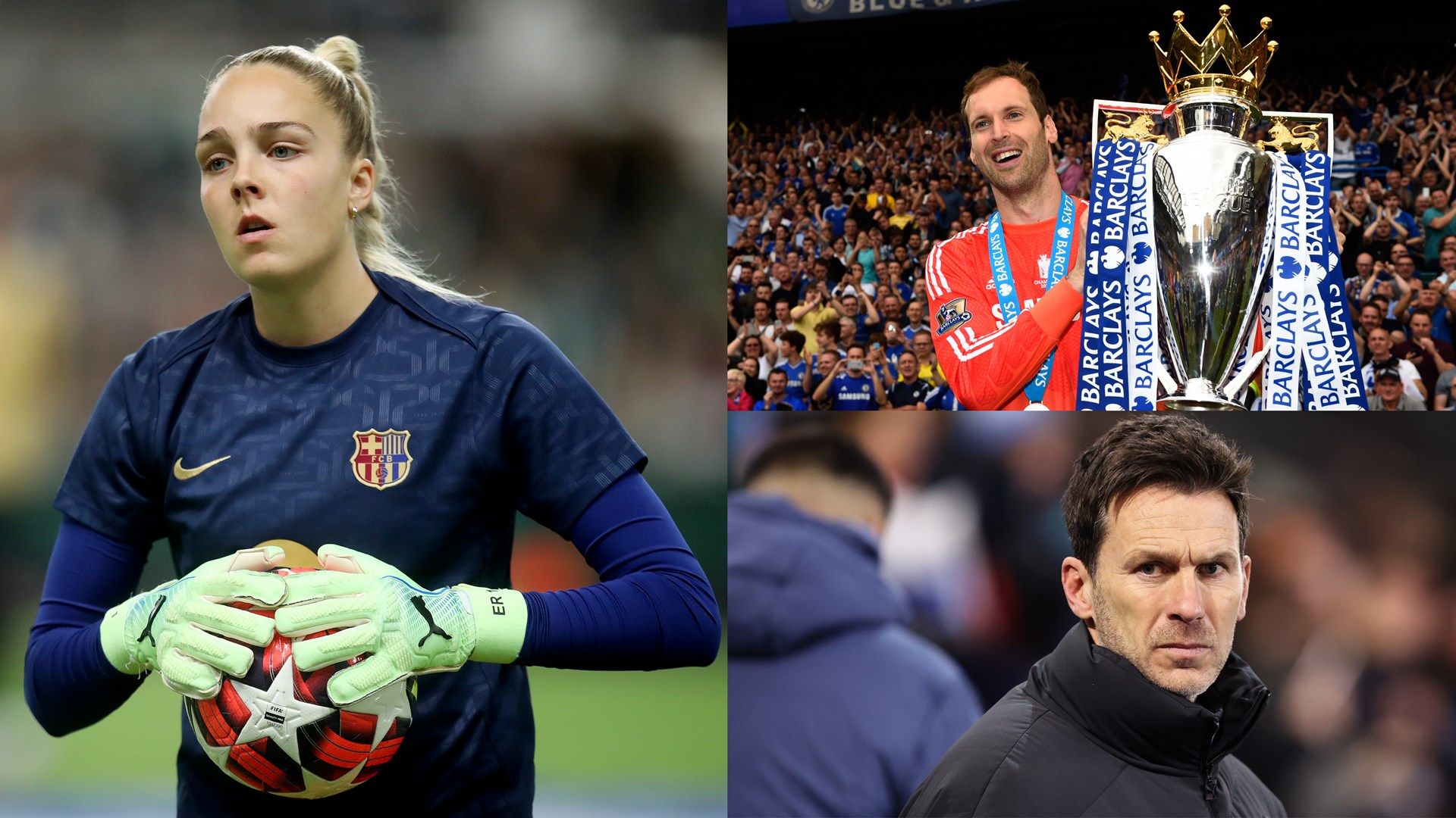 Ellie Roebuck Petr Cech Gareth Taylor composite