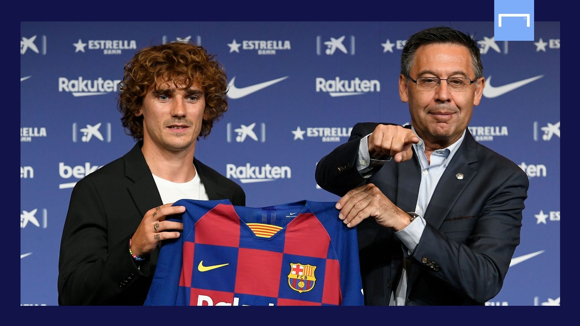 Antoine Griezmann Josep Maria Bartomeu Barcelona GFX