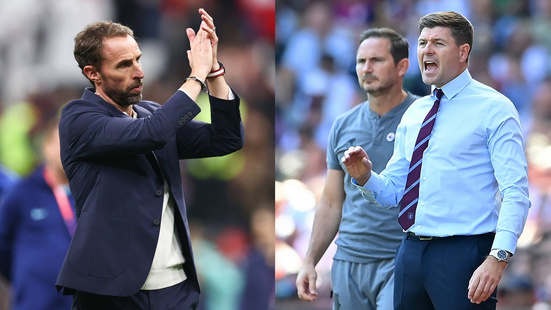 Gareth Southgate Steven Gerrard Frank Lampard split