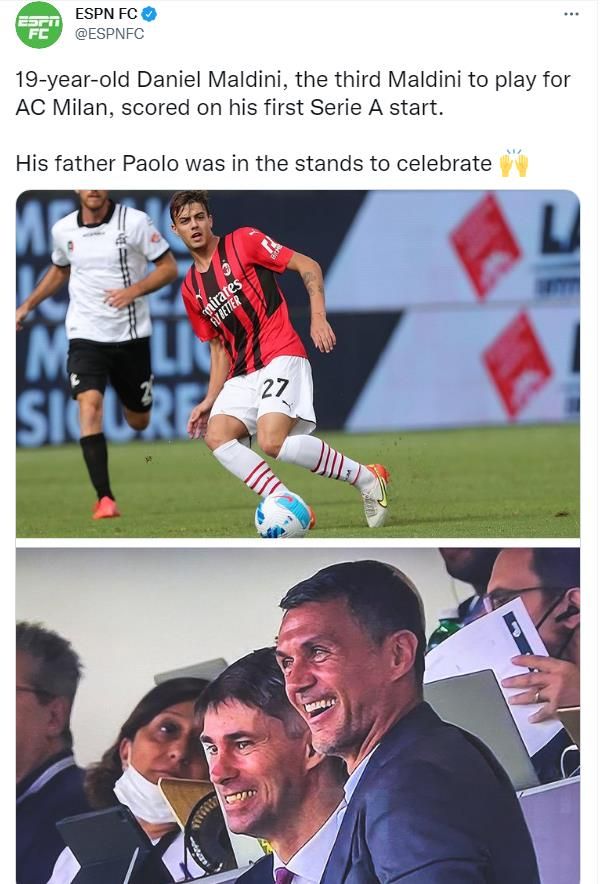 Paolo and Daniel Maldini