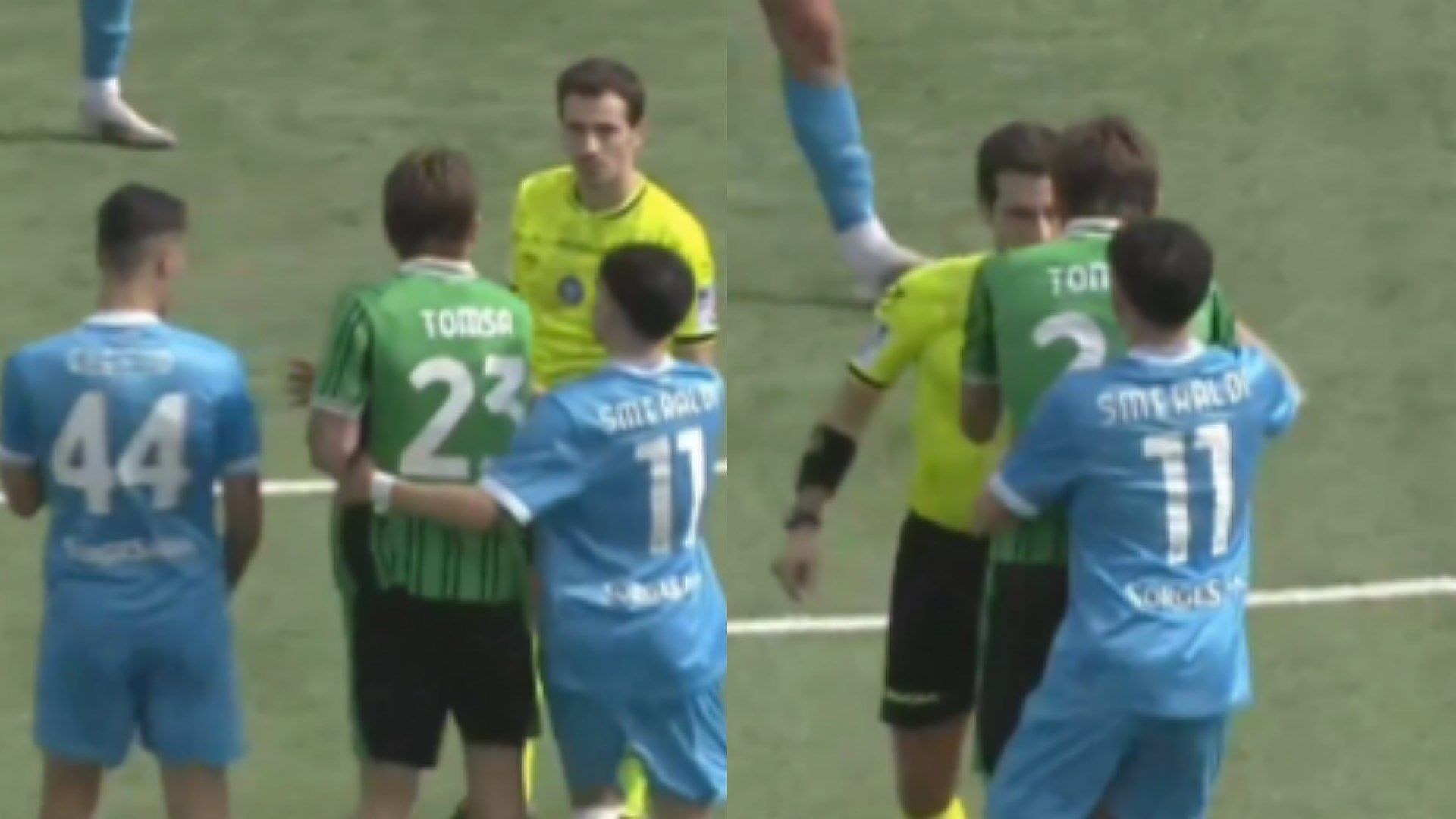 Tomsa red card Napoli Sassuolo Primavera