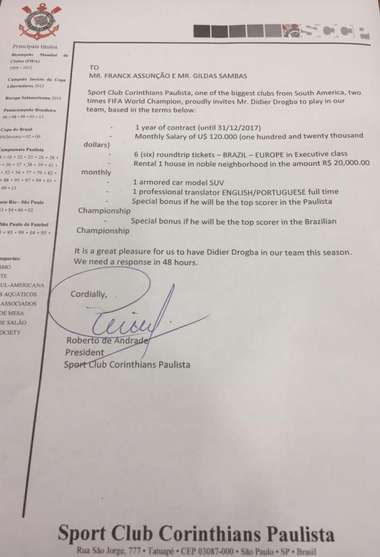 Proposta Corinthians Drogba