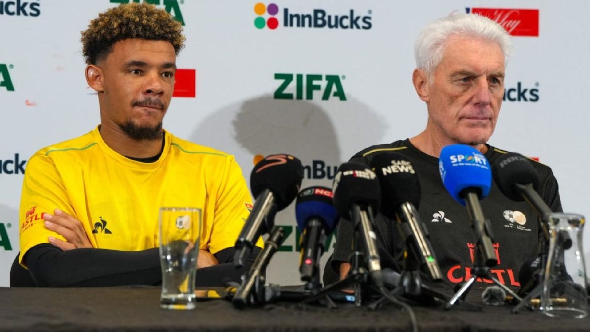Ronwen Williams and Hugo Broos, Bafana Bafana