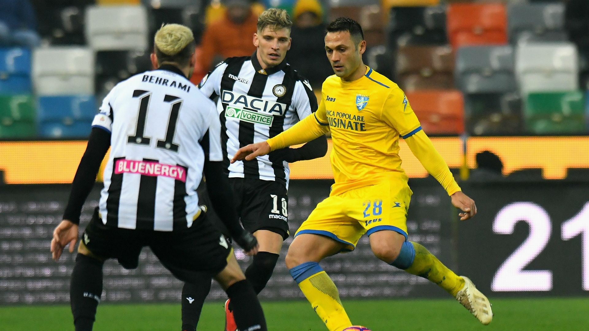 Camillo Ciano Valon Behrami Udinese Frosinone Serie A