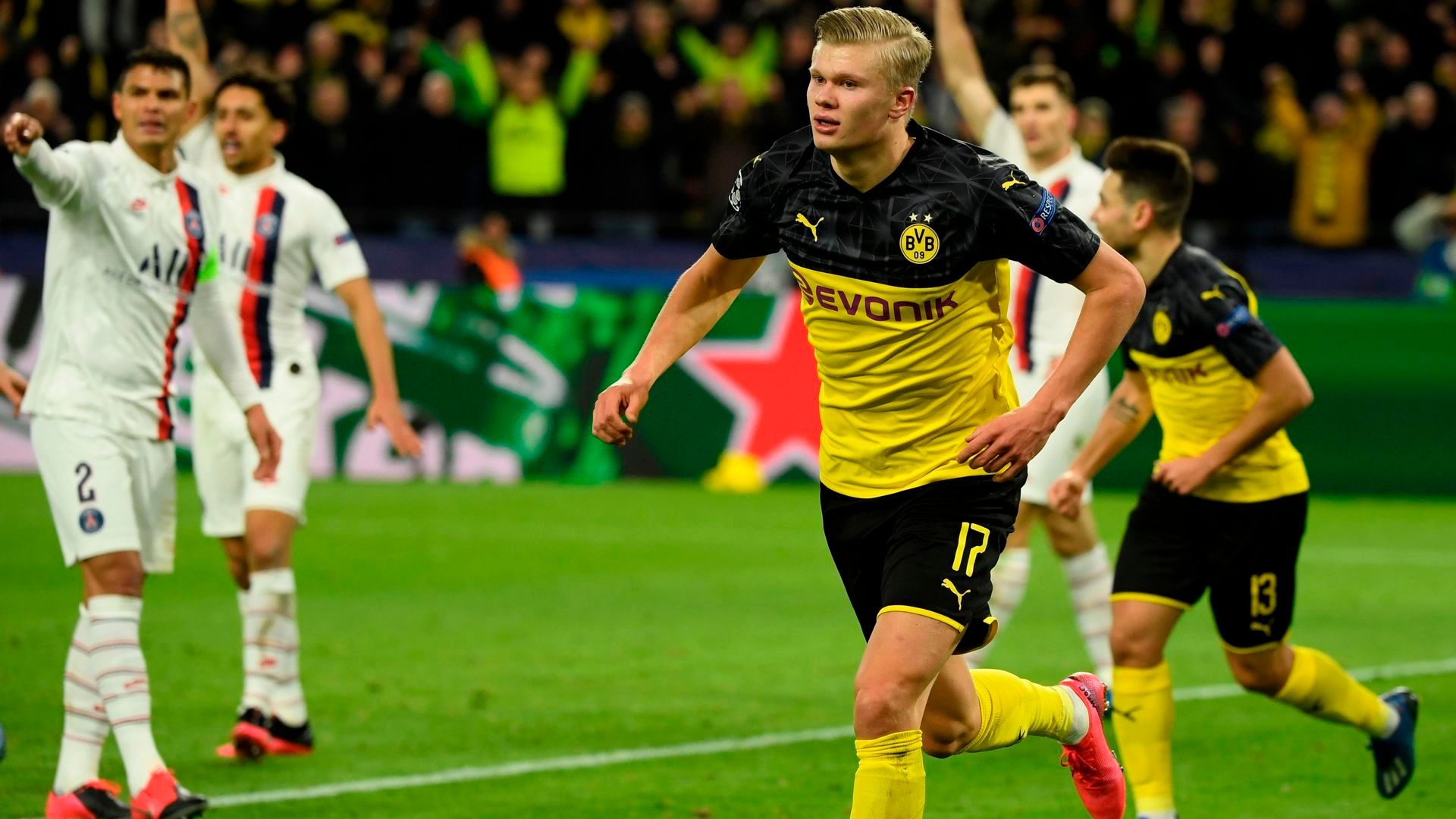 Erling Haaland Borussia Dortmund PSG UCL 02182020