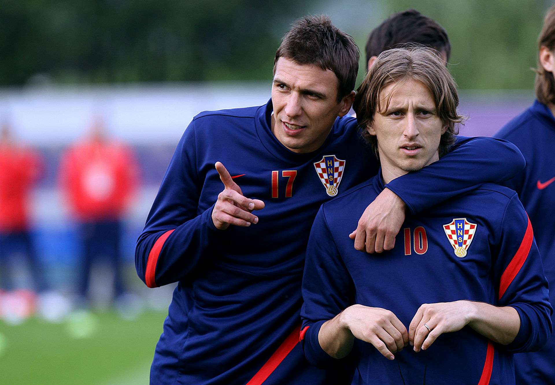 mario mandzukic luka modric croatia 2012