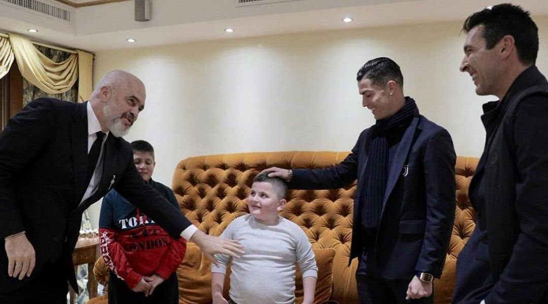 Edi Rama Cristiano Ronaldo Buffon
