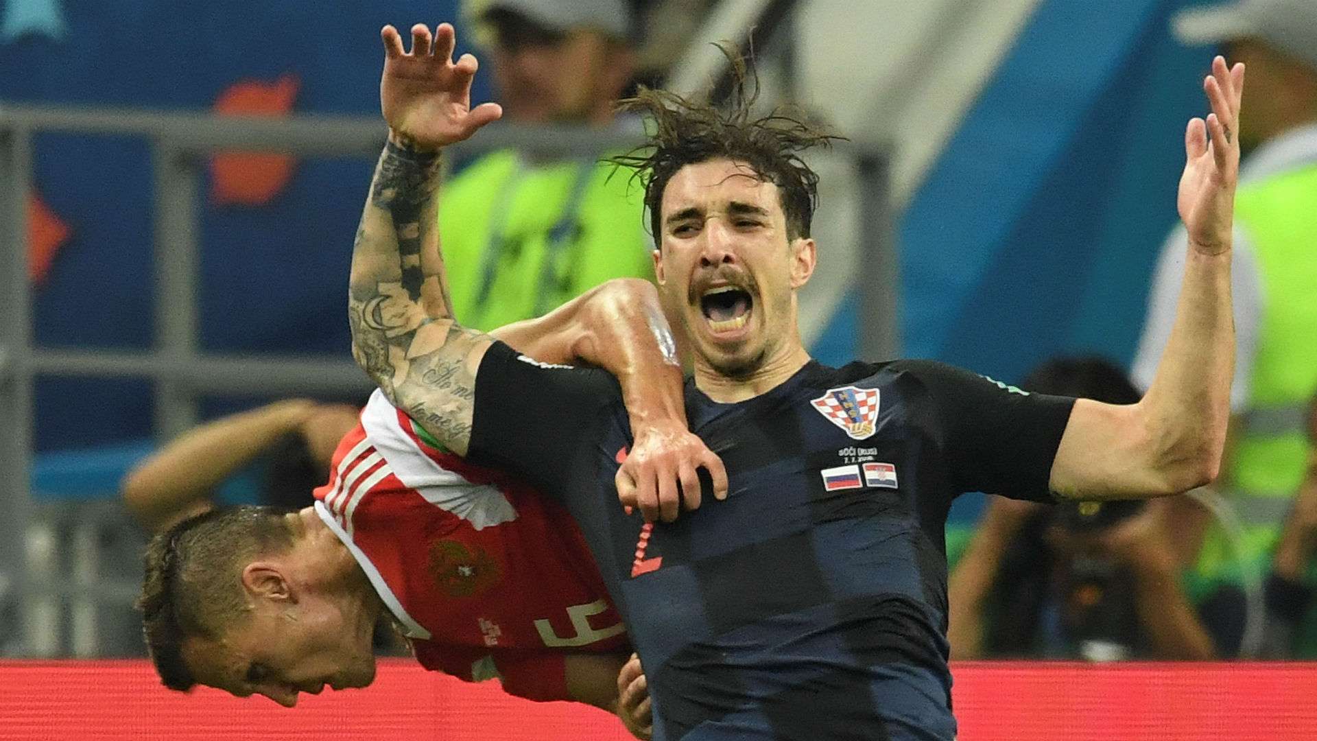 russia croatia - sime vrsaljko - world cup - 07072018
