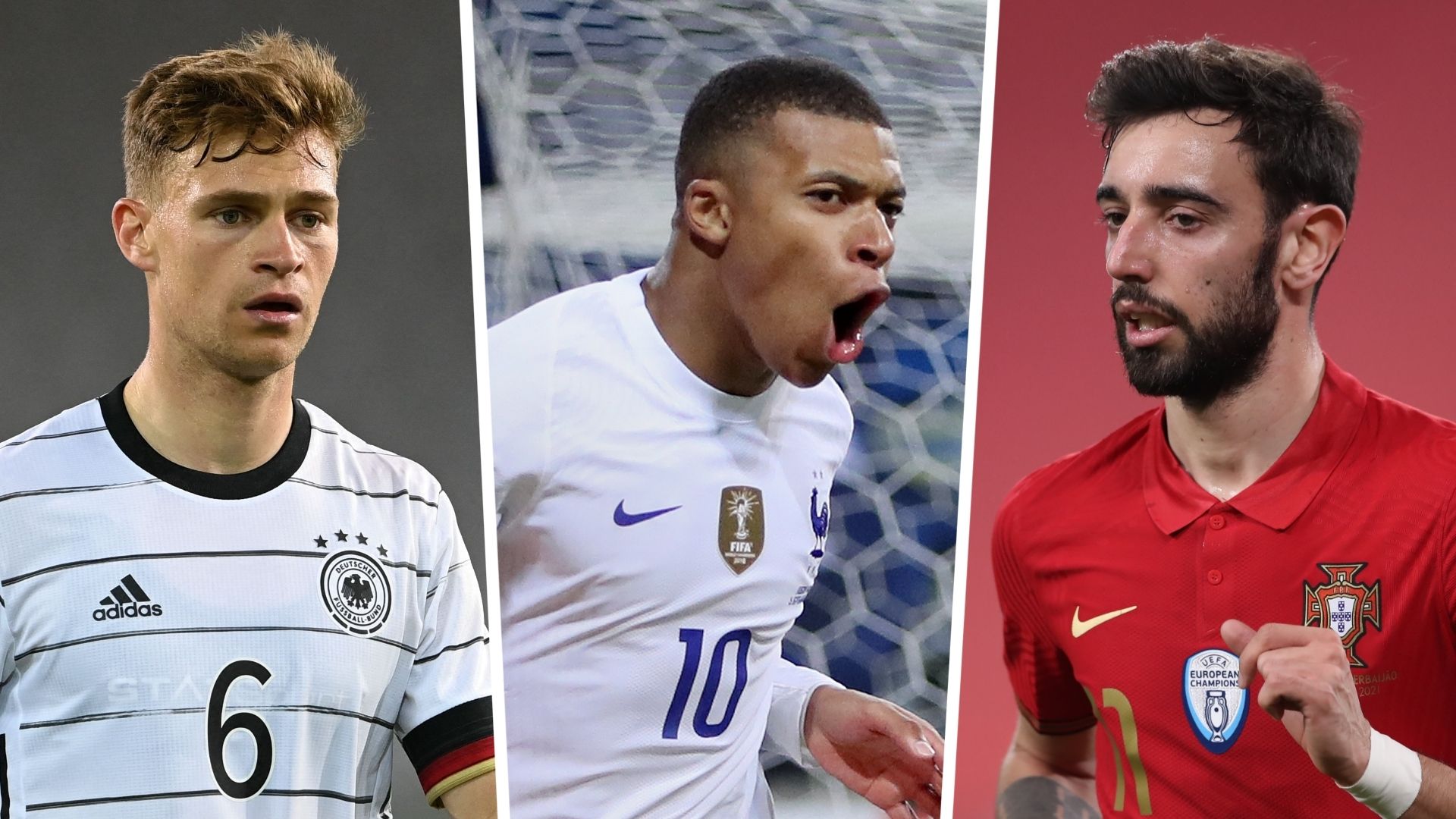 Kylian Mbappe Joshua Kimmich Bruno Fernandes