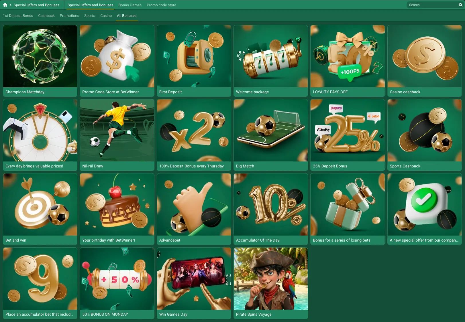 BetWinner Other Promotions
