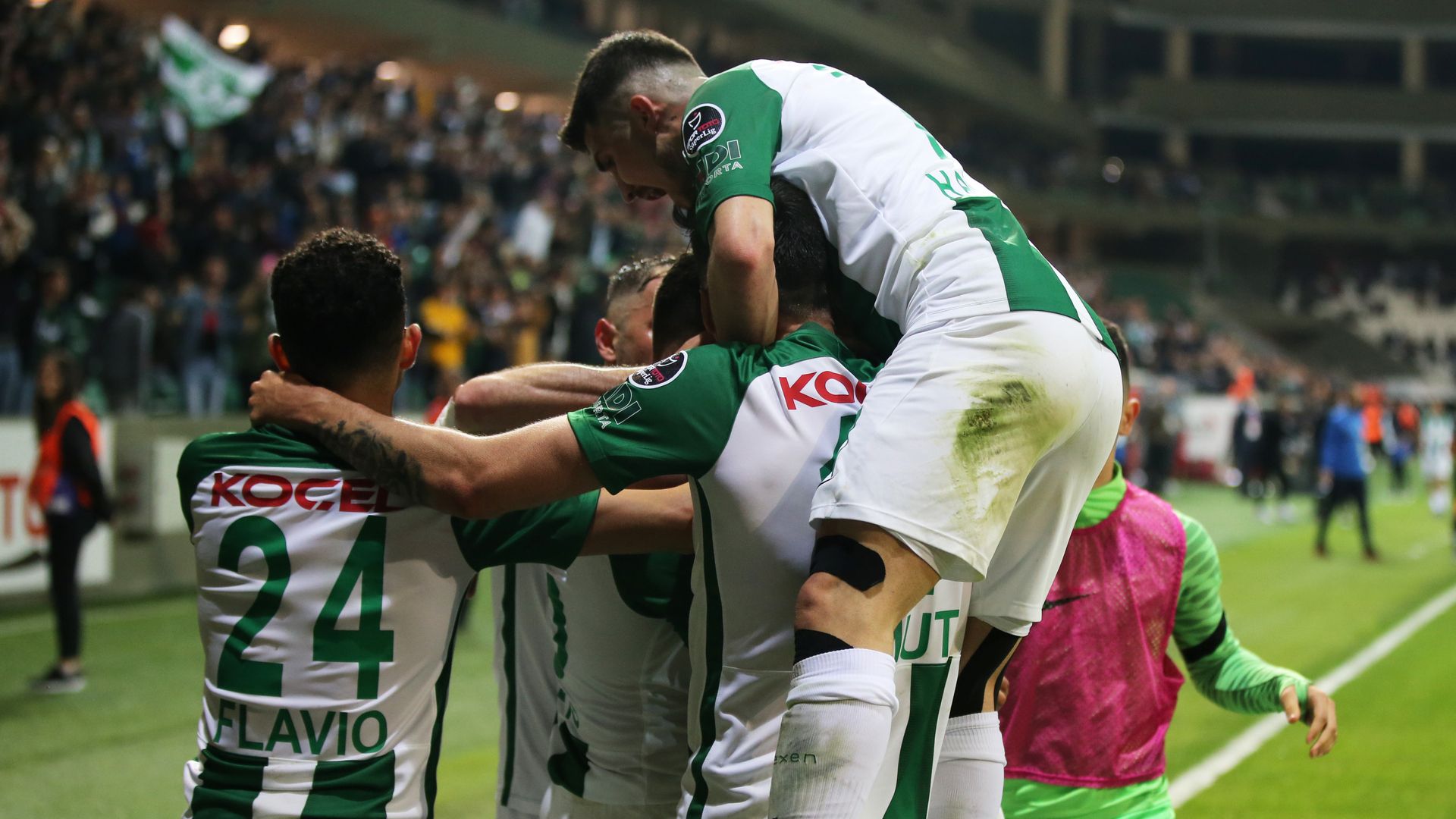 Giresunspor goal celebration 2021/22