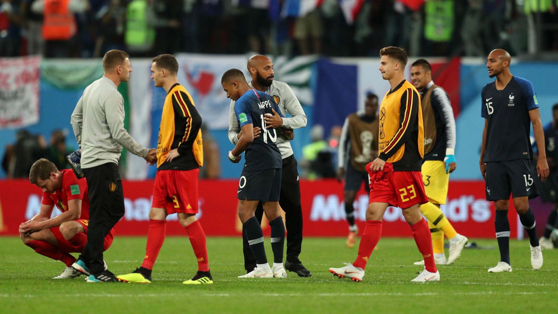 France Belgium World Cup 2018 Thierry Henry Kylian Mbappe