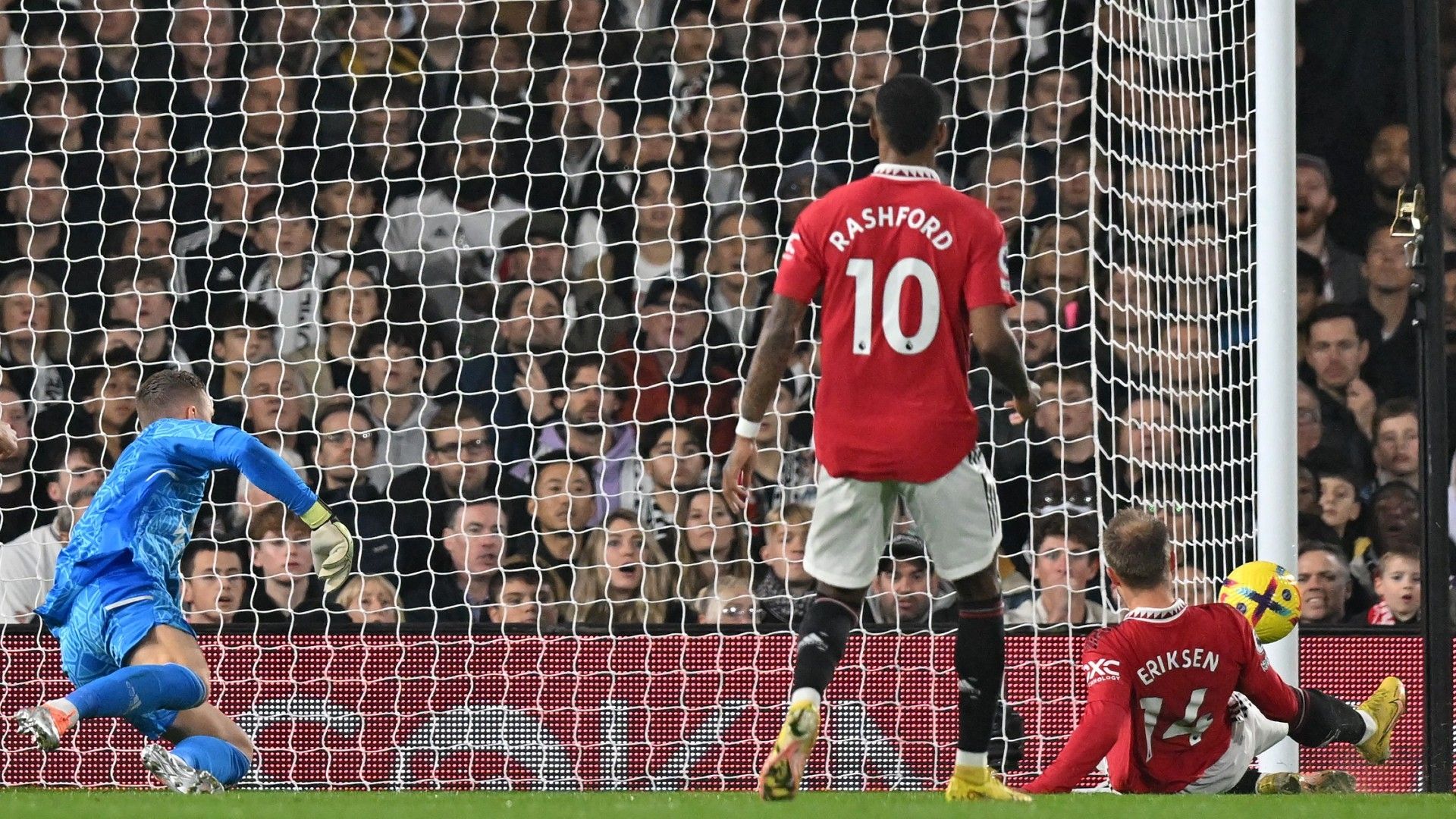 Christian Eriksen Manchester United Fulham 2022-23