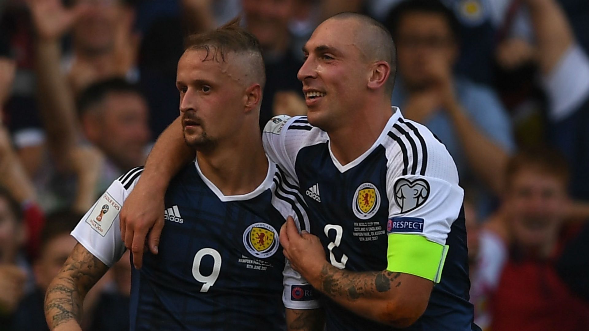 Leigh Griffiths Scot Brown Scotland