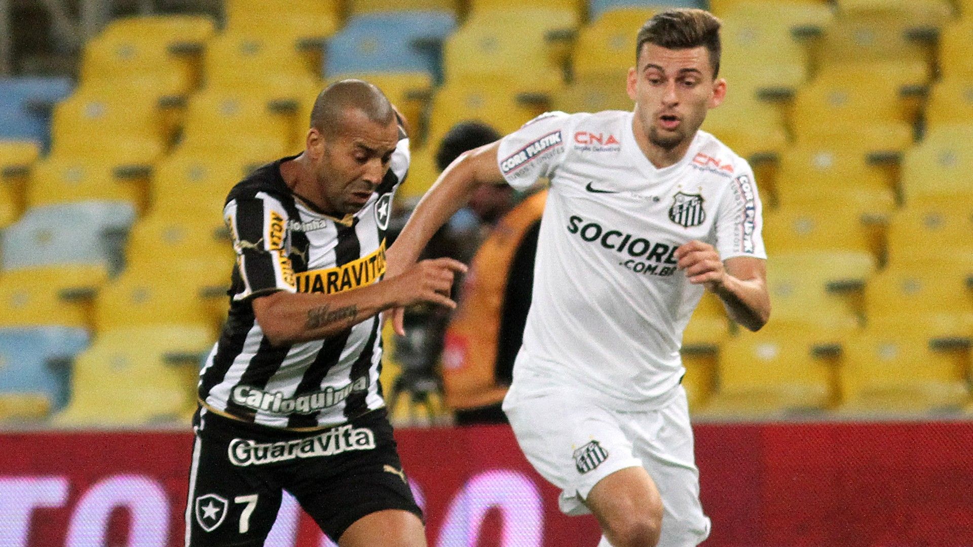 Emerson Sheik Lucas Lima Botafogo Santos Copa do Brasil 2014