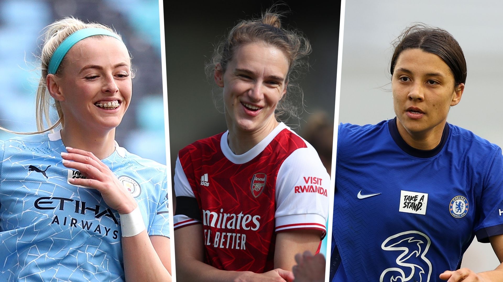 Chloe Kelly Vivianne Miedema Sam Kerr split
