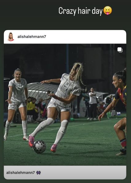 Alisha Lehmann crazy hair day Como 2025