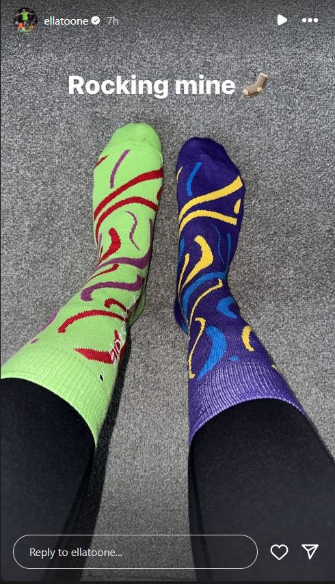 Ella Toone odd socks Instagram 2024
