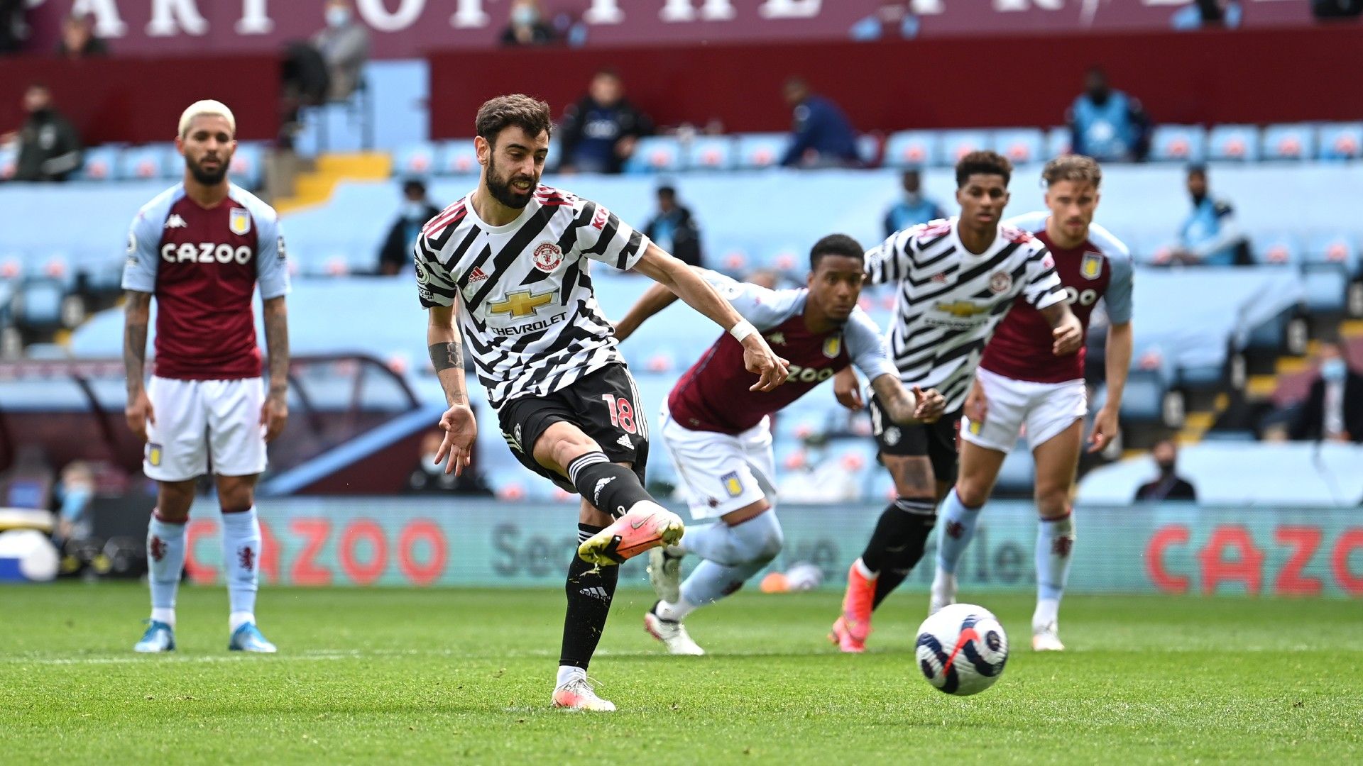 Bruno Fernandes Aston Villa vs Man Utd Premier League 2020-21