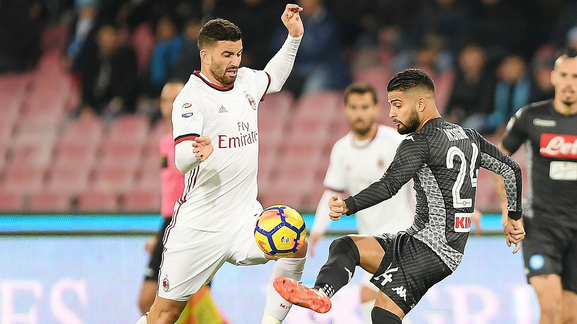 Musacchio Insigne Napoli Milan Serie A