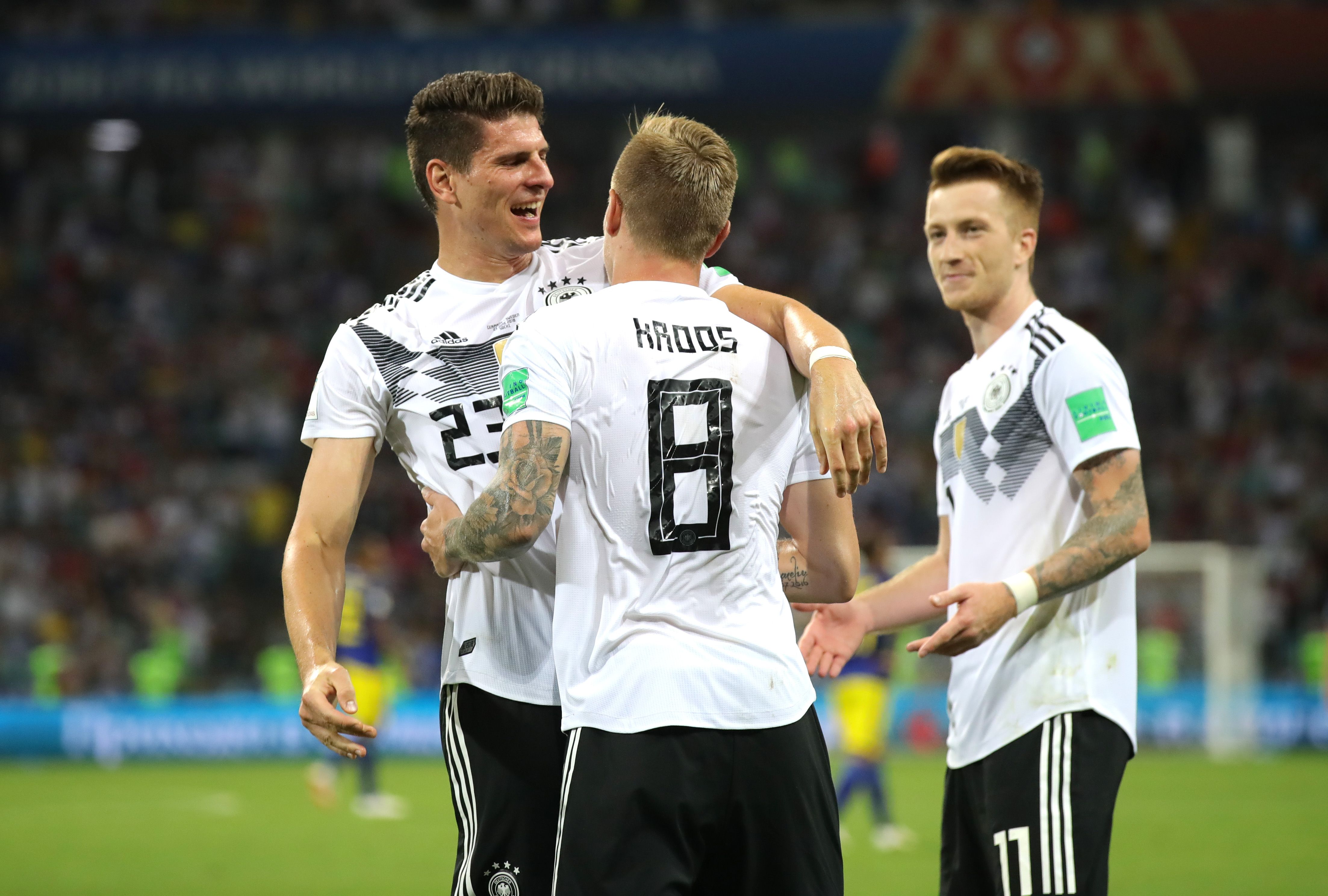 Germany Sweden Kroos' goal reaction