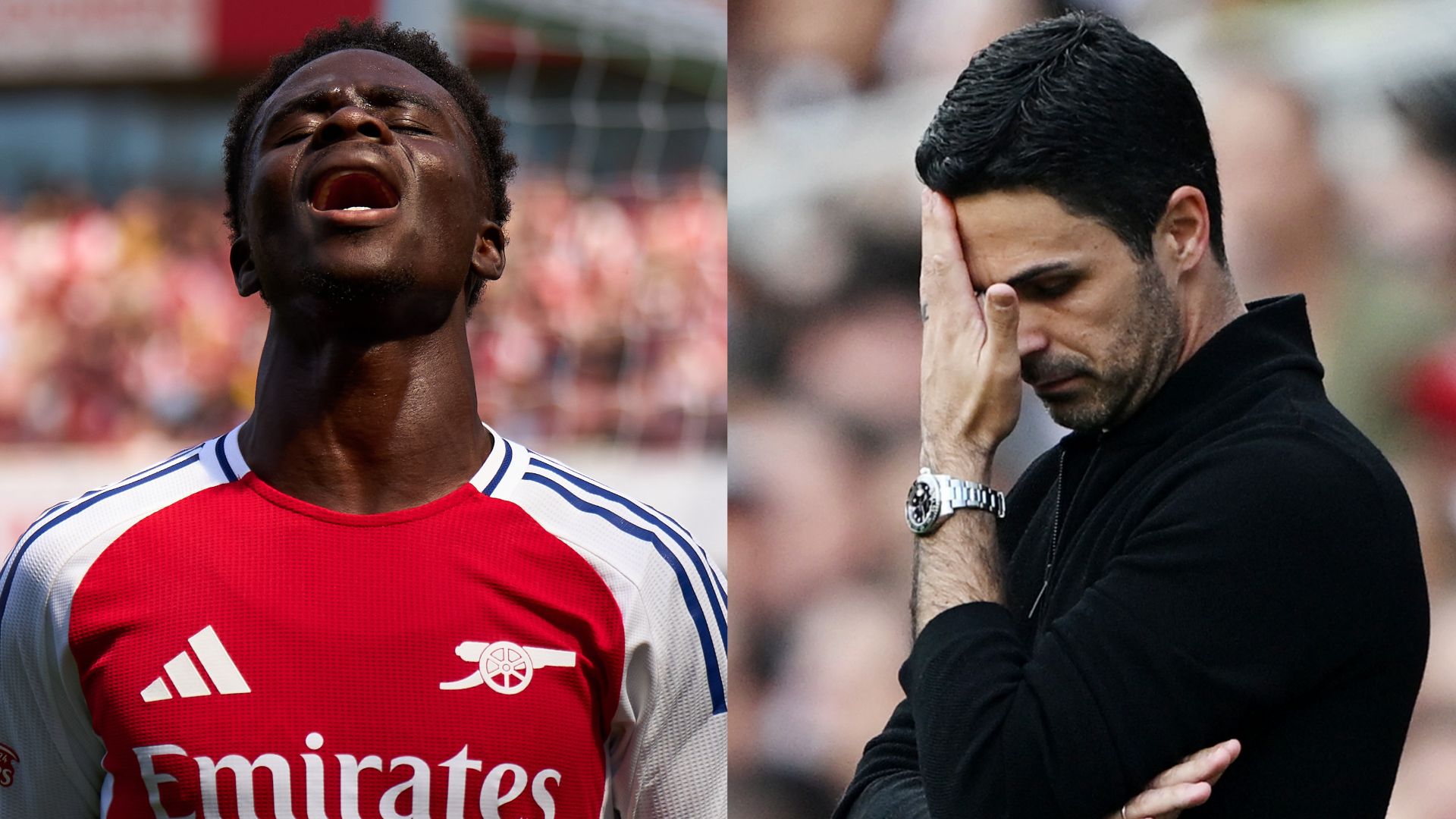 Bukayo Saka Mikel Arteta Arsenal 2024-25