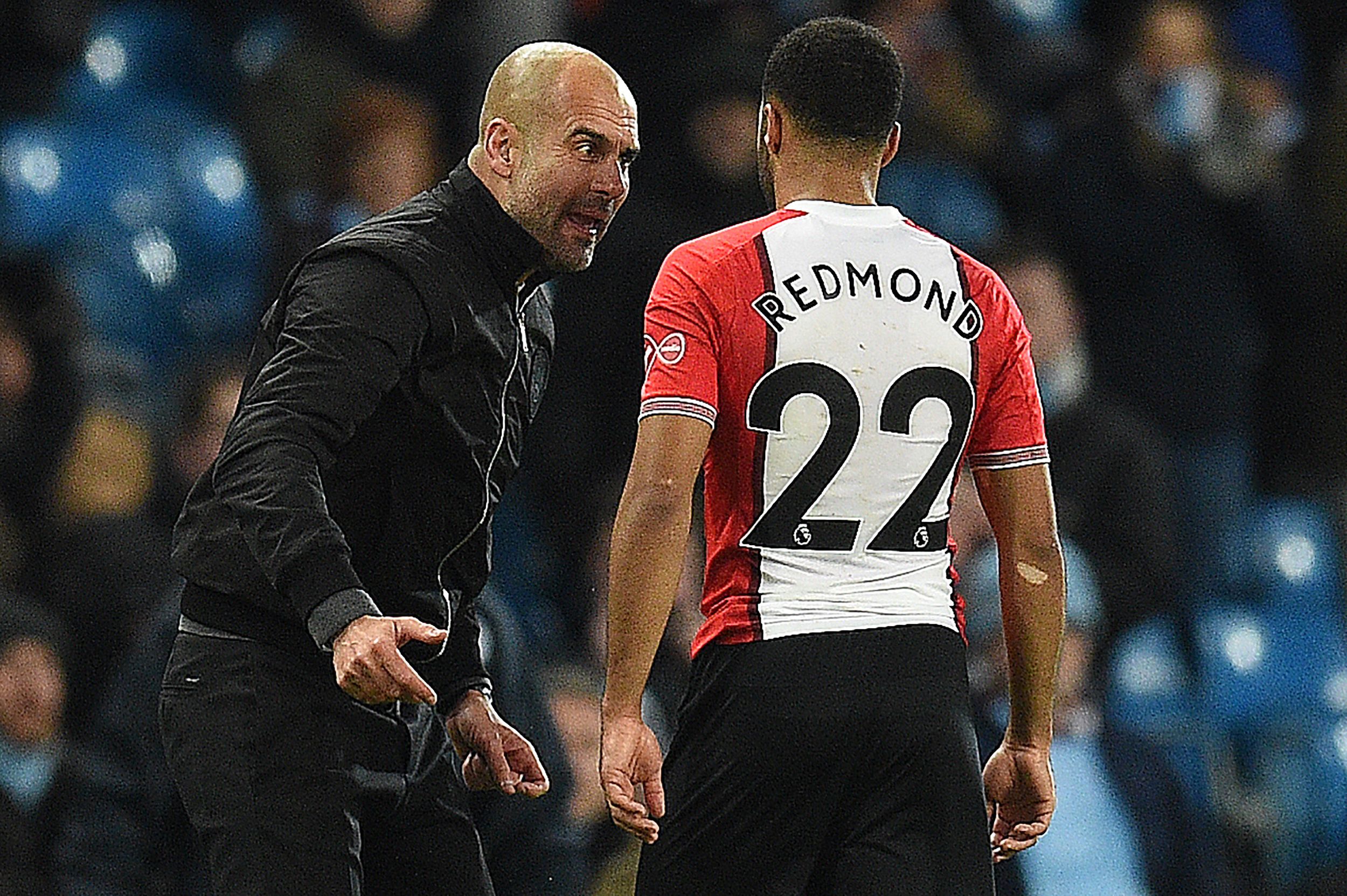 Pep Guardiola & Nathan Redmond
