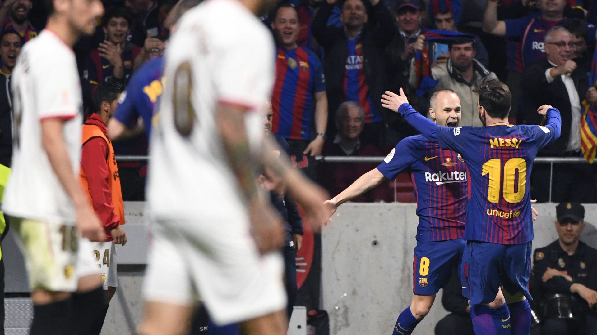 Iniesta Messi Sevilla Barcelona Copa del Rey