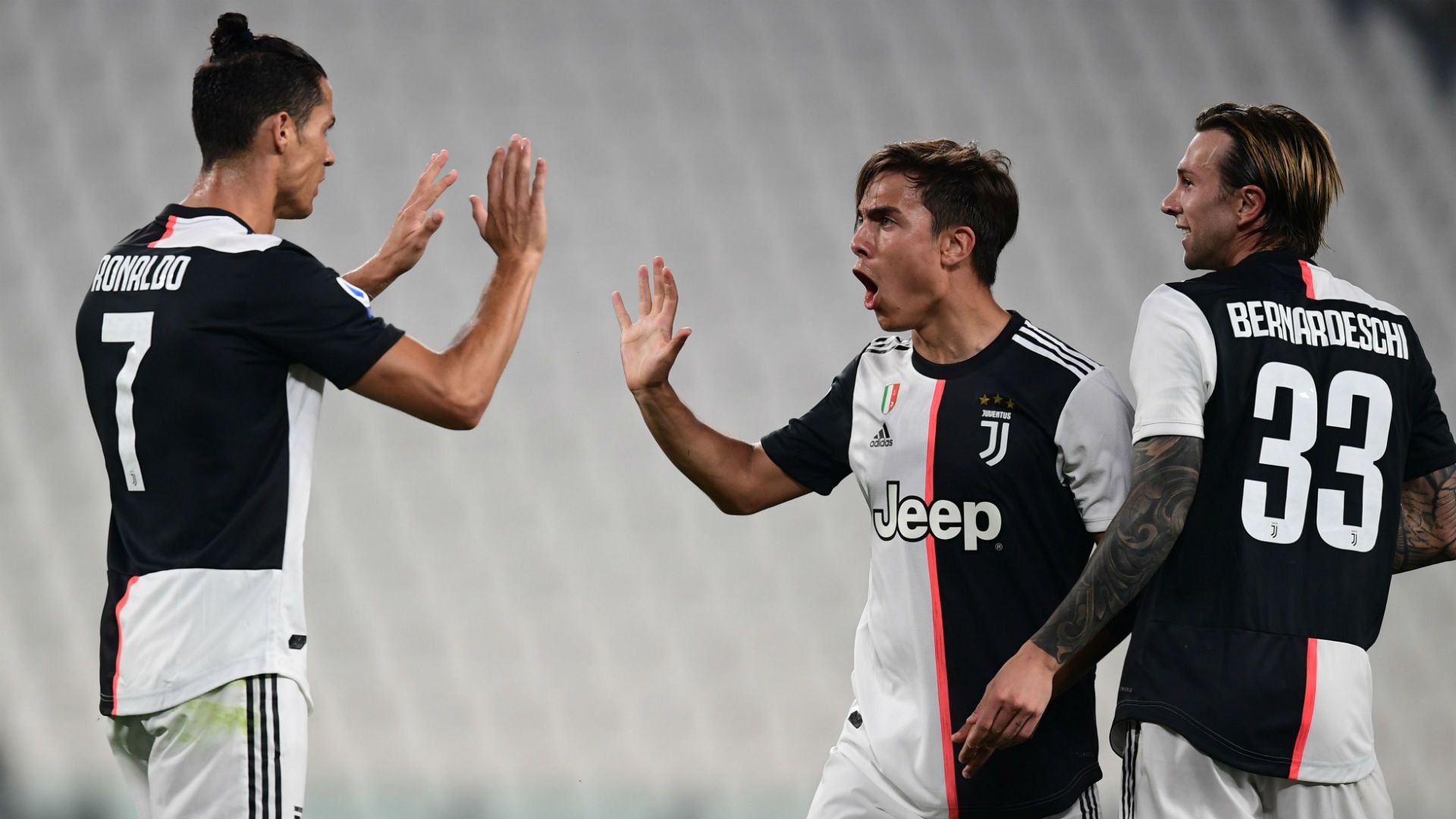 Cristiano Ronaldo Paulo Dybala Federico Bernardeschi Juventus Lecce