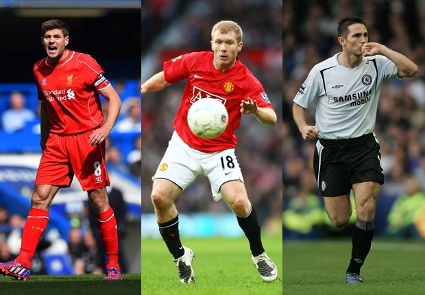 Gerrard & Scholes & Lampard