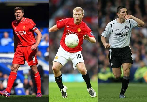 Gerrard & Scholes & Lampard