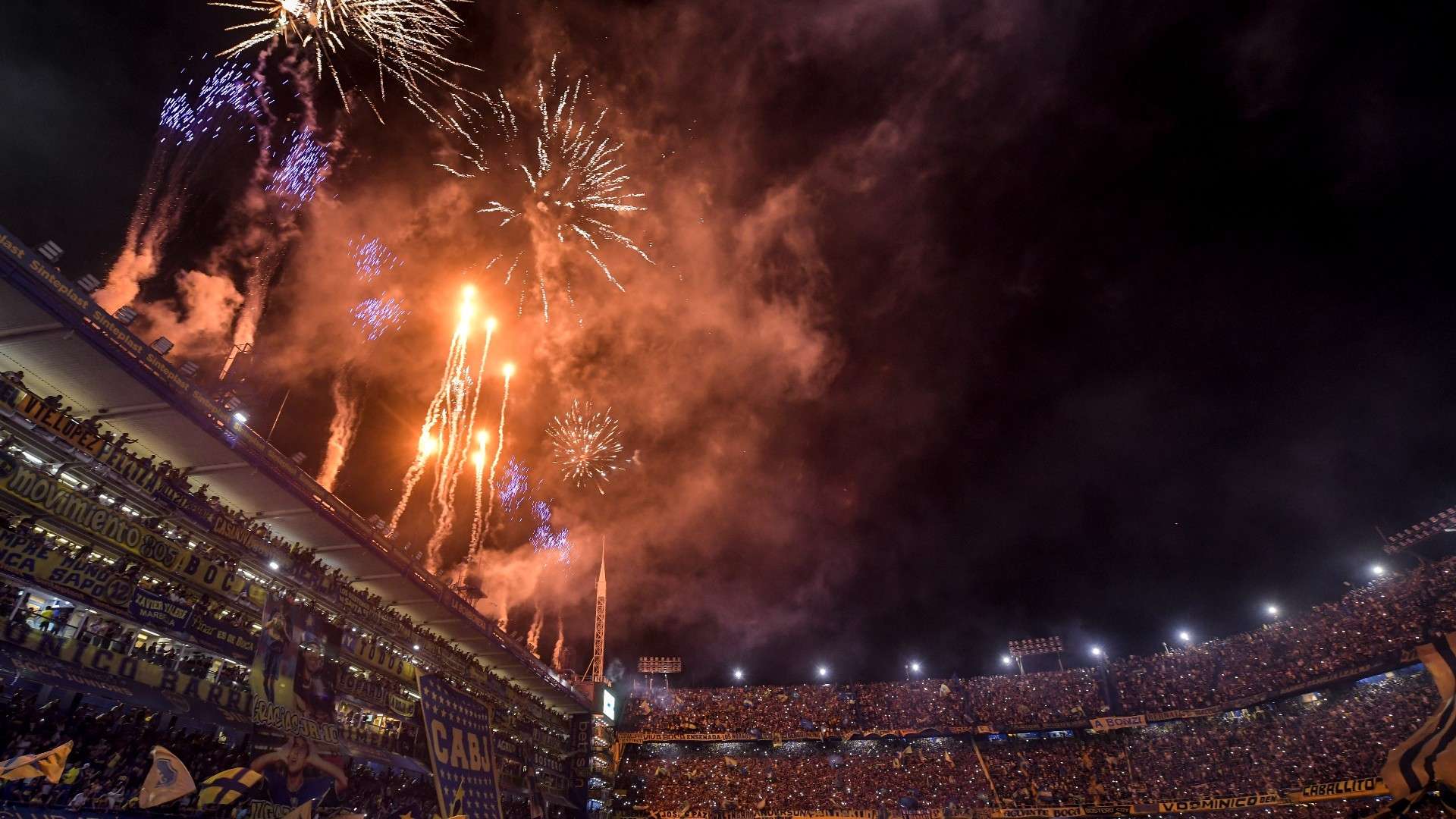 Boca La Bombonera Racing Fuegos Artificiales Copa Liga Profesional 10032024
