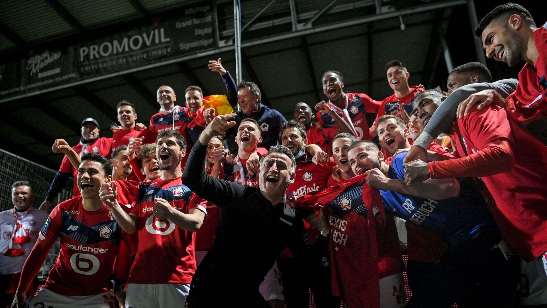 Lille Celebrate. Angers vs Lille