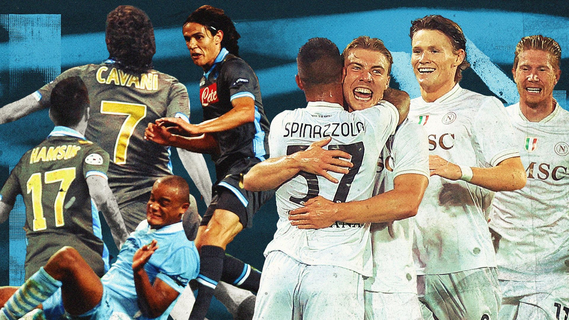 Manchester City Napoli 2011-2025 Champions League GFX