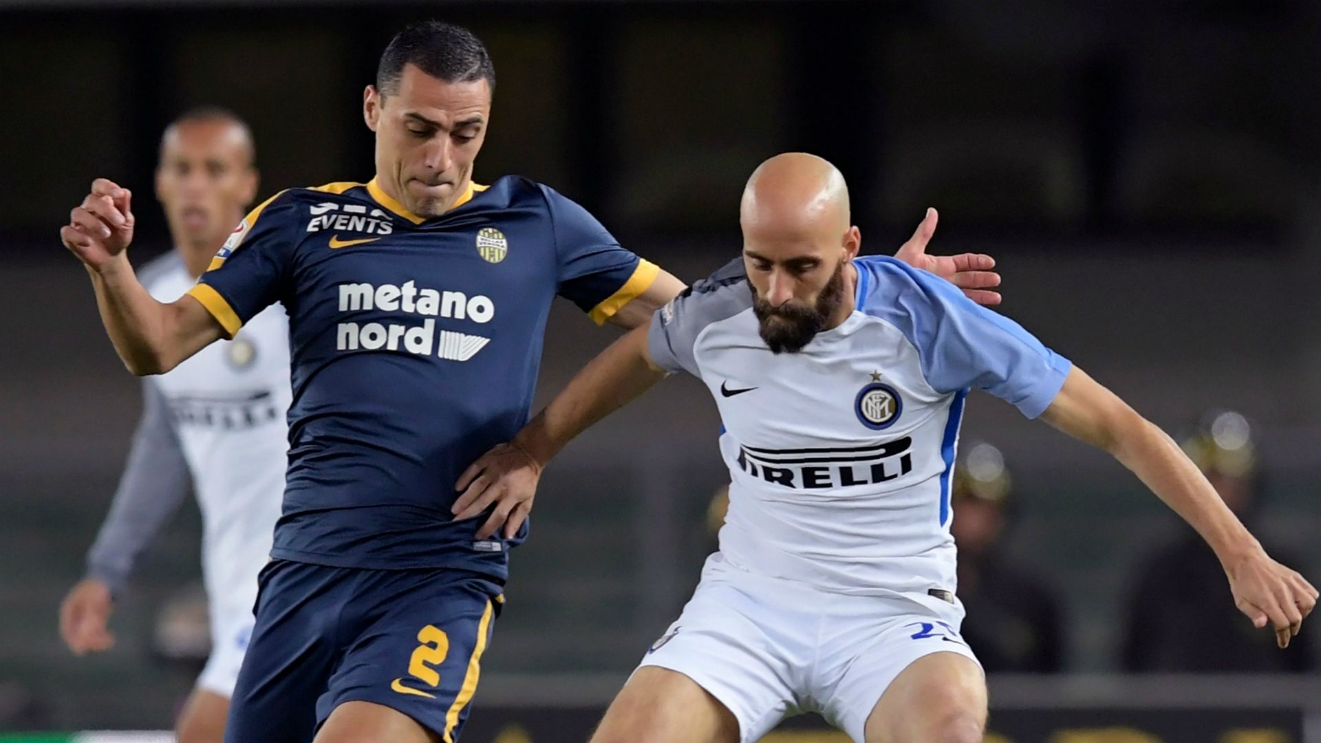 Borja Valero Romulo Verona Inter Serie A