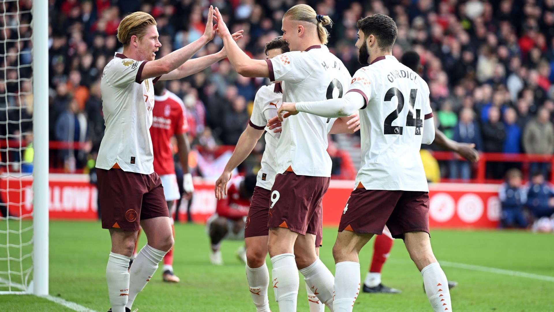 Manchester City player ratings vs Nottingham Forest: Erling Haaland back  with a bang as assist king Kevin De Bruyne inspires rusty champions to  vital win in title race | Goal.com