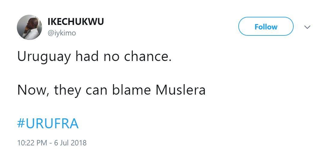 Reaction Muslera Uruguay World Cup