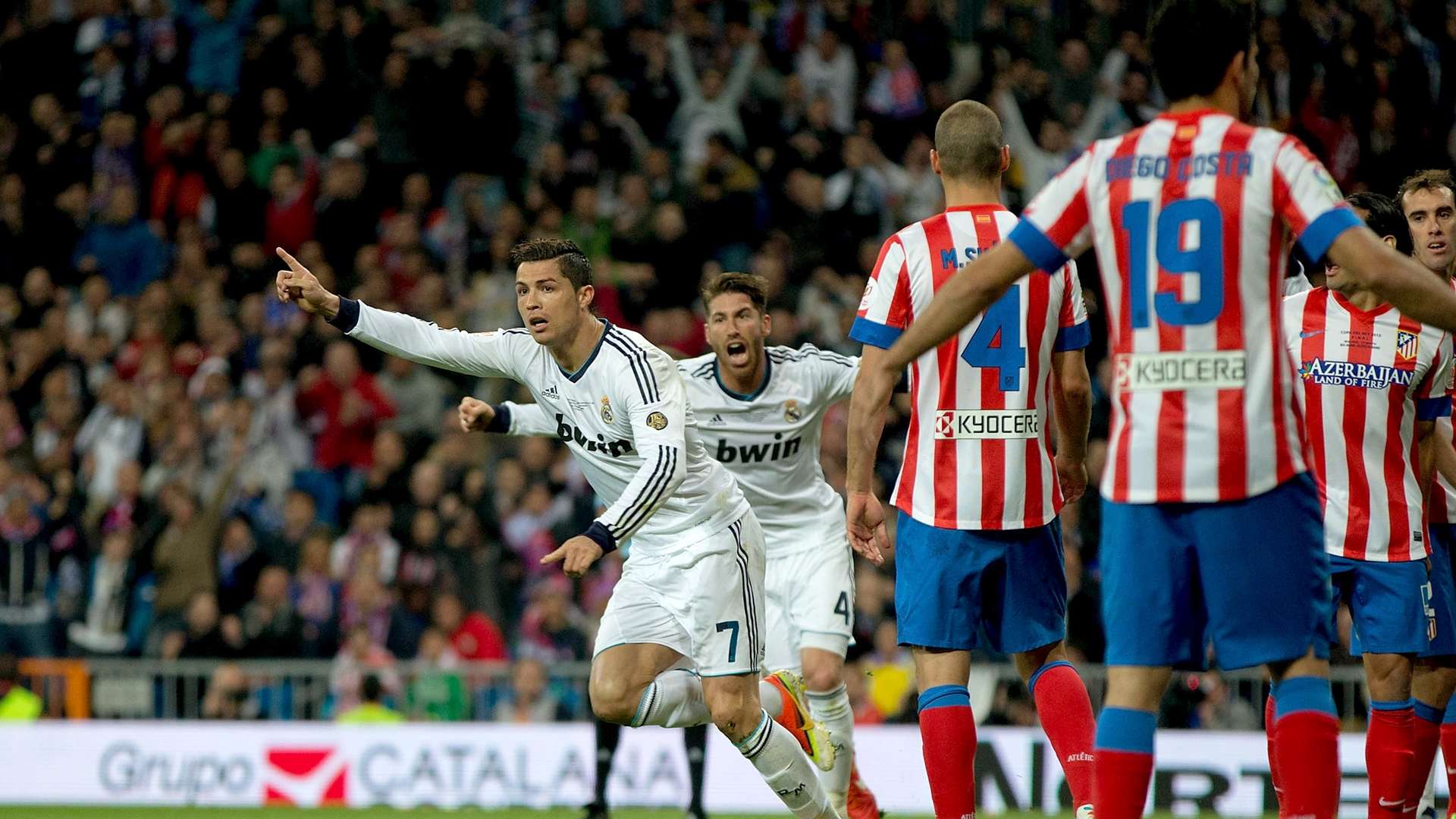 Atlético de Madrid, campeón de la Copa del Rey en la temporada 2012-2013 al ganar al Real Madrid en la final