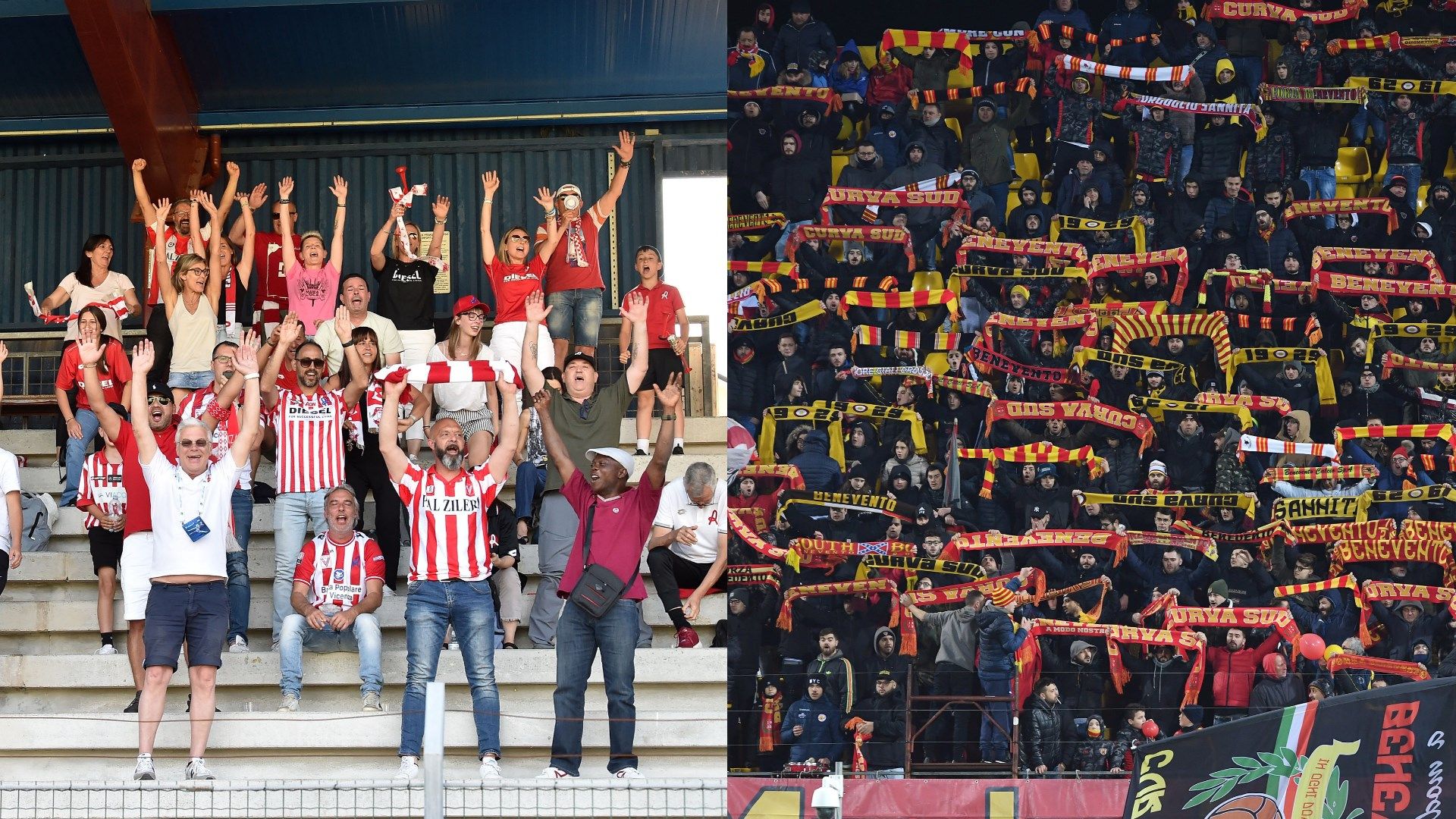 Vicenza Benevento fans